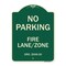 Signmission Princeton New Jersey No Parking Fire Lane Zone Heavy-Gauge Aluminum Sign, 24" x 18", G-1824-23273 A-DES-G-1824-23273 - alternate 1